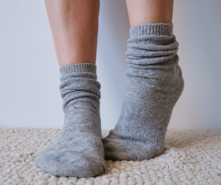 cold feet in socks